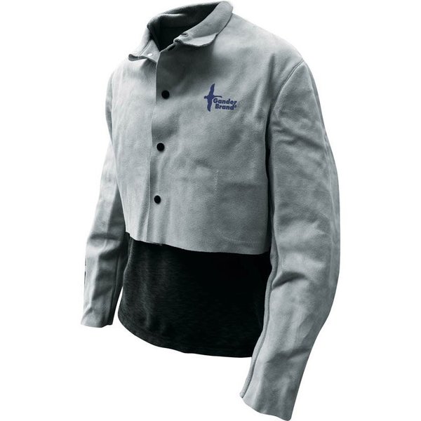 Bdg Welding Jacket Half Jacket Split Cowhide Pearl Grey, Size M 64-1-51P-M